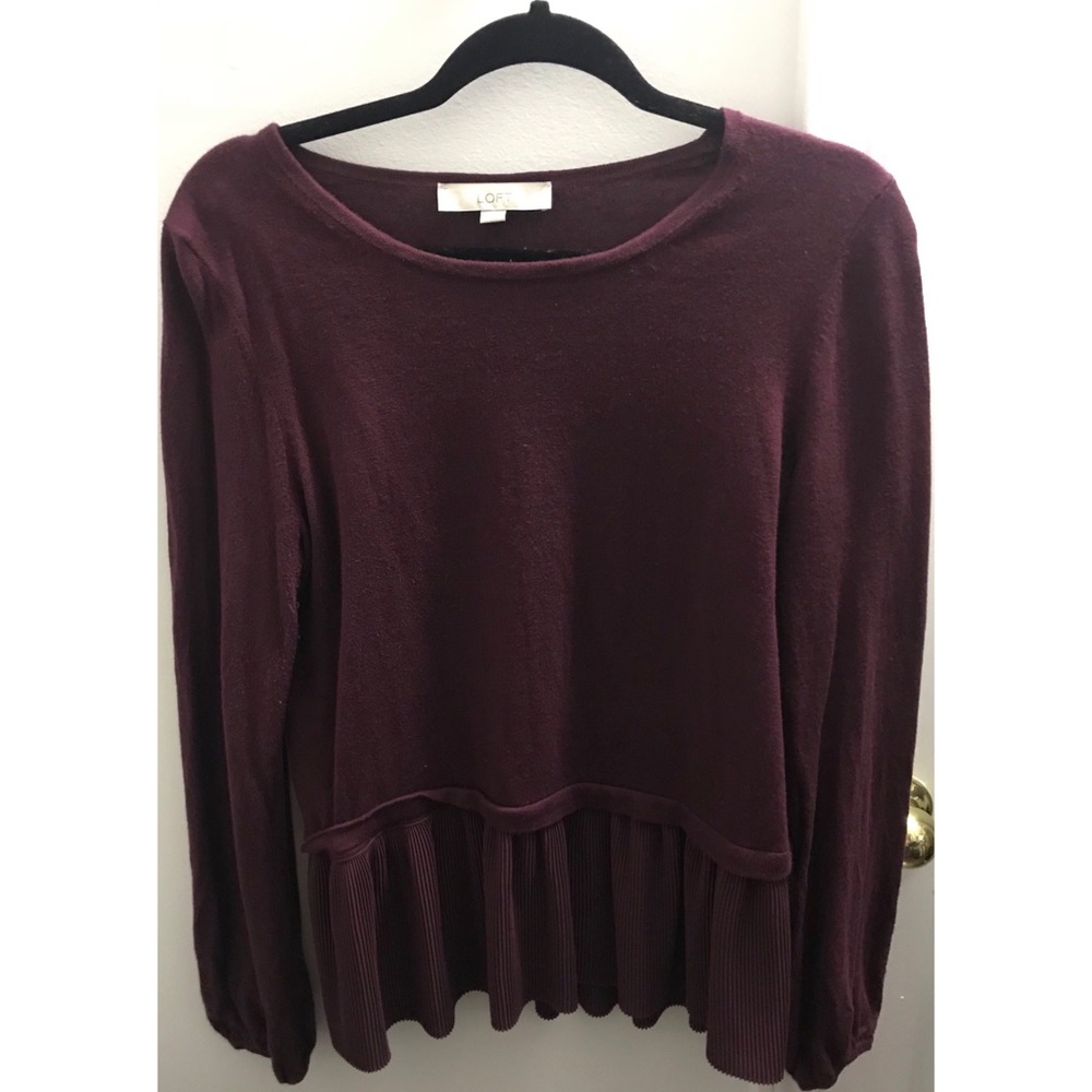 Peplum sweater